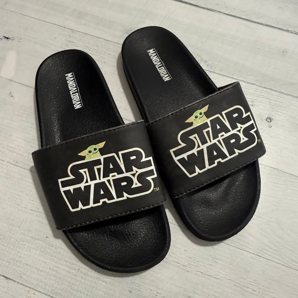 Star Wars kids Yoda slides sandals size 1